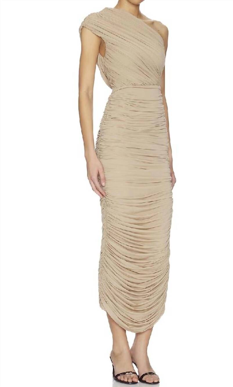 NEW RONNY KOBO emina dress in nougat